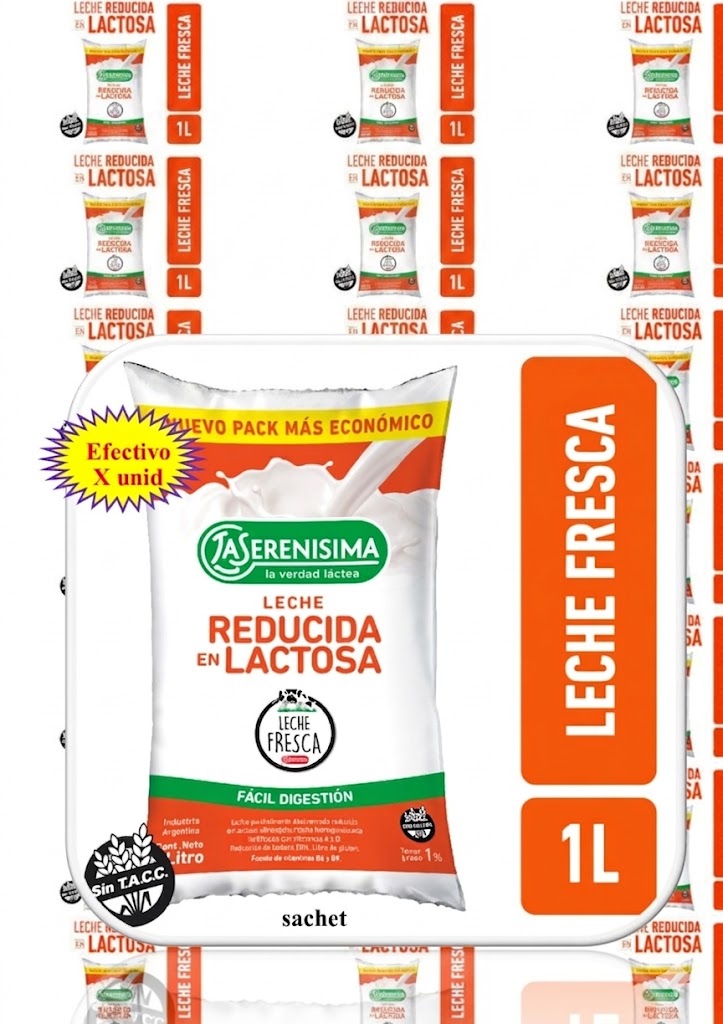 LECHE LA SERENISIMA  REDUCIDA EN LACTOSA SACHET